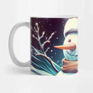 Discover Frosty's Wonderland: Whimsical Christmas Art Featuring Frosty the Snowman for a Joyful Holiday Experience! Mug